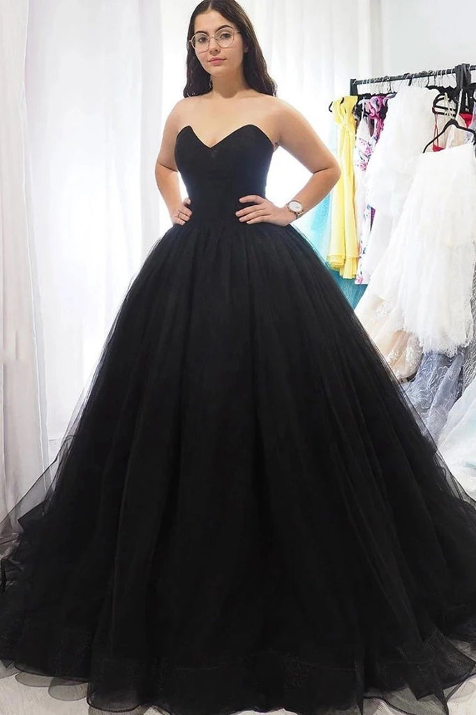 Buy Sweetheart Tulle Ball Gown Black ...